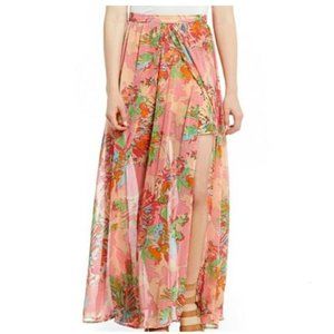 🔆NWT Gianni Bini Floral Sheer Maxi Skirt